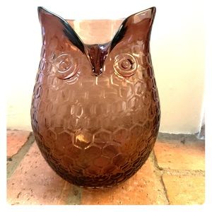 Art Glass owl Vase
